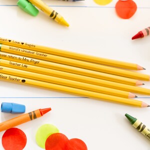 Engraved Teacher Pencils, Teacher Appreciation Gifts, Teacher Back to School, Personalized Pencils, Custom Pencils, Ticonderoga Pencils