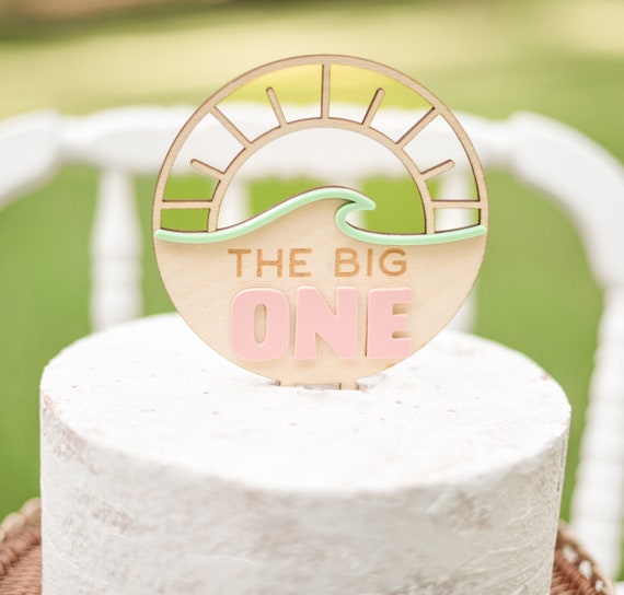 The Big One Girl, Surf First Birthday Girl, The Big One First Birthday, Surf Birthday Party Decor, First Wave, Girl Surf Birthday