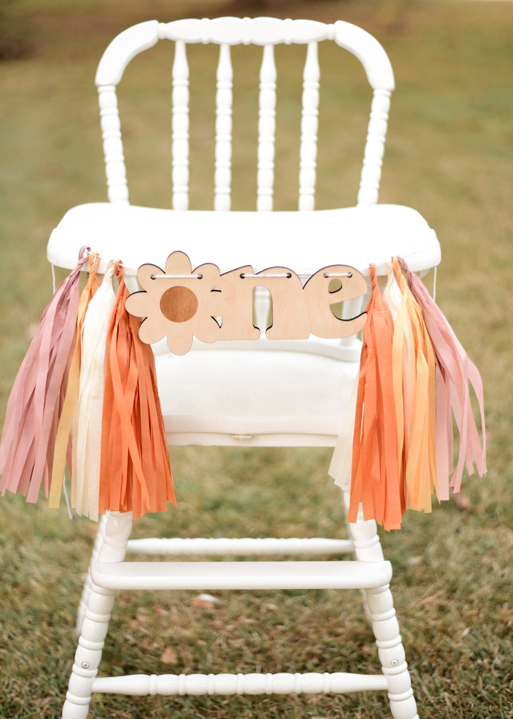 Kreatwow Wildflower First Birthday High Chair Banner – Cute 1st Birthday Decor For Girls With Daisy & Butterflies - View #2