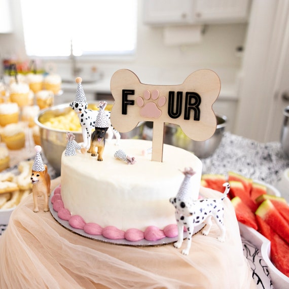 Puppy Party Decor Puppy Cake Topper Dog Cake Topper Let s Pawty Dog Birthday Party Puppy Pawty Two Ruff Birthday Ruff One Birthday Etsy Australia