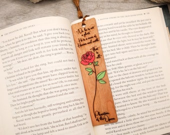 Hand-Painted Phantom of the Opera Bookmark: Gothic Horror Gift