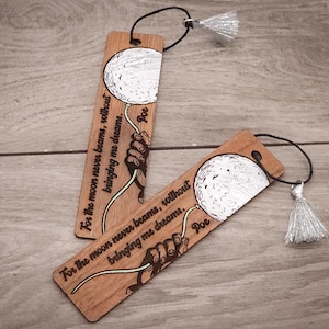 Edgar Allan Poe Bookmark: Annabel Lee Poem, Hand-painted Dark Academia Gift