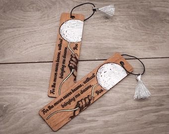 Edgar Allan Poe Bookmark: Annabel Lee Poem, Hand-painted Dark Academia Gift