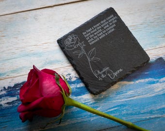 Phantom of the Opera Slate Coaster: Gothic Book Lover Gift