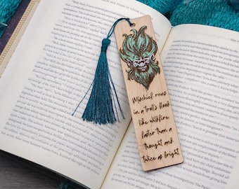 Mischievous Troll Bookmark | Handcrafted Fairytale Gift for Fantasy and Mythology Lovers