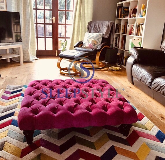 Colorful ottoman coffee table deals