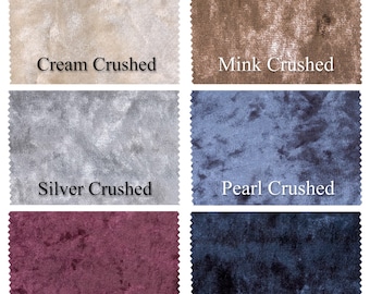 Crushed Velvet Fabrics - Cut Length Upholstery Fabrics, Cut Metres