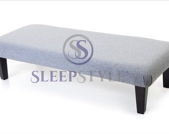 Dalton Bench Footstool Coffee Table - Available In Various Sizes, Colors & Fabrics