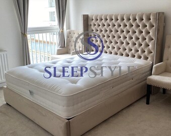 Chesterfield Winged Bed Frame - Wingback Bed Frame