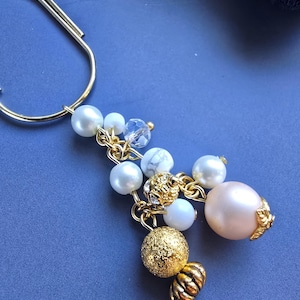 Paperclip Charms|Planner Bookmarks|Accessories for Planners| Wide Paperclips|Glass Bead Charms| Bead Charms