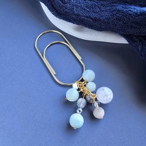 Paperclip Charms|Planner Bookmarks|Accessories for Planners| Wide Paperclips|Glass Bead Charms| Bead Charms