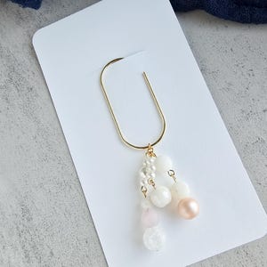 Paperclip Charms|Planner Bookmarks|Accessories for Planners| Wide Paperclips|Glass Bead Charms| Bead Charms| Stone Beads