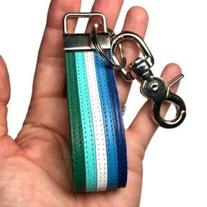 Men Loving Men Vincian Pride Leather Keychain - MLM Handmade Key Chain, LGBT Accessory, Pride Accessories