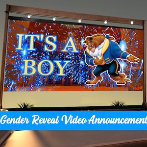 BOY Gender Reveal Video Announcement| Gender Reveal | Wall projection and instant messaging