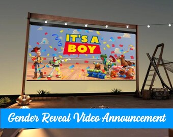 BOY Gender Reveal Movie, Gender Reveal Video , Baby Gender Reveal, Toy Story Gender Reveal