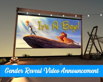 BOY Gender Reveal Video Announcement| Gender Reveal | Wall projection and instant messaging