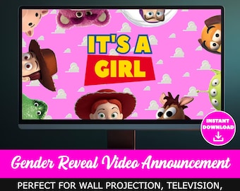 Video de revelación de género de Toy Story, Película de revelación de género, Descarga instantánea, Video de revelación de género: Es una niña