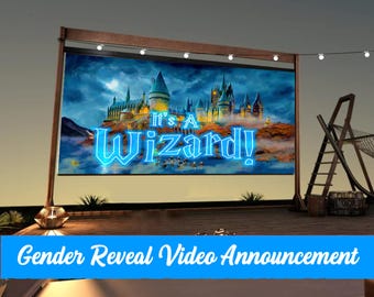 Gender Reveal Video Announcement, Gender Reveal Party, Boy or Girl Gender Reveal Video, Witch Or Wizard Gender Reveal