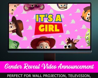 Video de revelación de género de Toy Story, Película de revelación de género, Descarga instantánea, Video de revelación de género Es una niña
