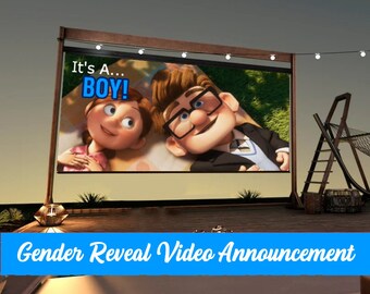 BOY Gender Reveal Video | It's a Boy! | Video Announcement Movie| For Wall Projection Or Messaging