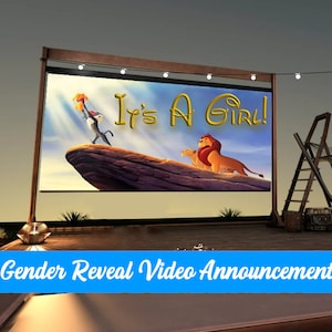GIRL Gender Reveal Video Announcement| Gender Reveal | Wall projection and instant messaging