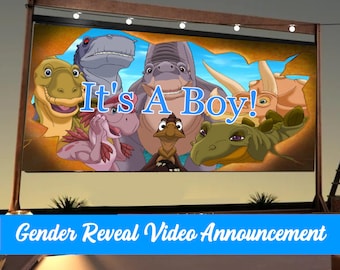 BOY Gender Reveal Video Announcement| Gender Reveal | Wall projection and instant messaging