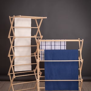 Séchoir à serviettes, porte-serviettes pliable en bois. Pesuliisu puidust rätikurest. image 2