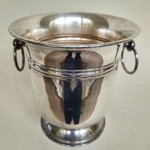 Mid-Century Italian Silverplate Champagne Wine Ice Bucket