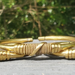 Wrap Design Unisex Brass Bracelet