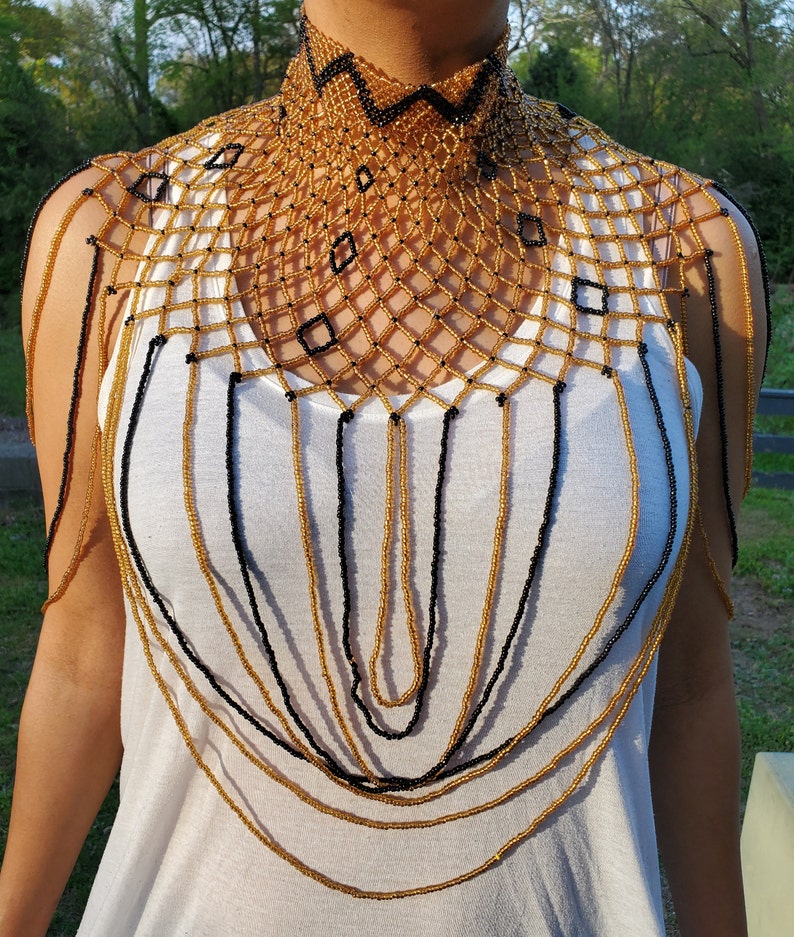 Gold /& Black Body Necklace