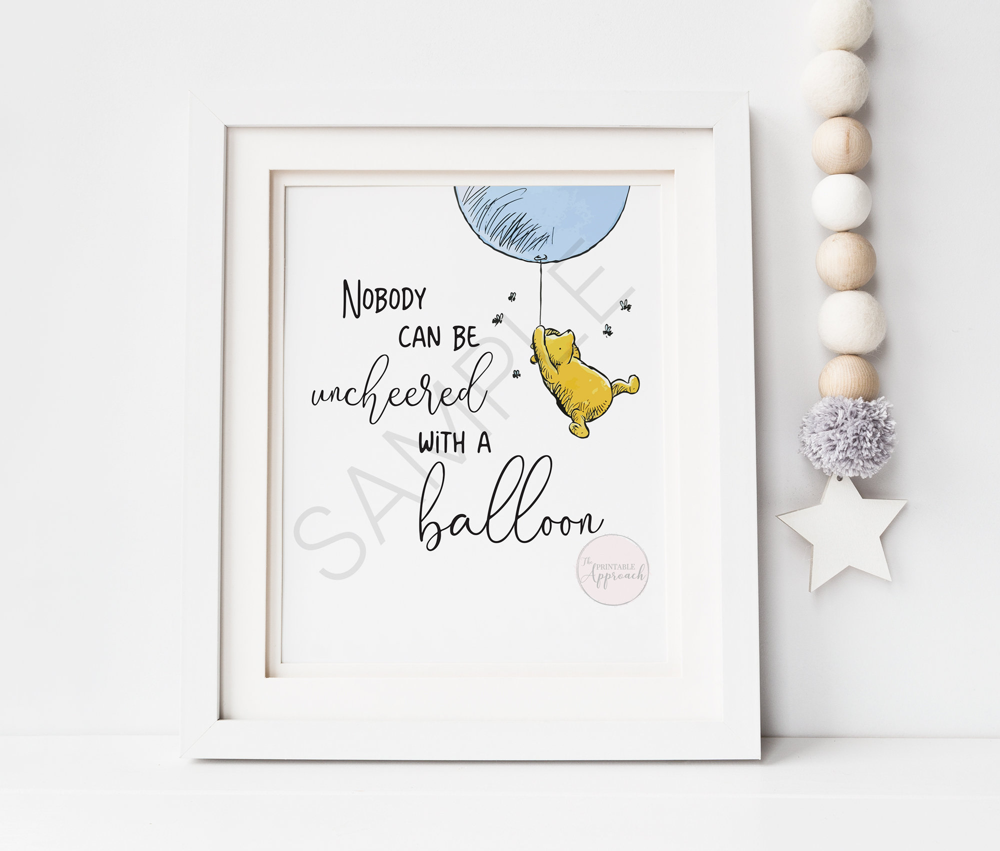 Winnie the Pooh Quote Nobody can be Uncheered with a Balloon -  Portugal