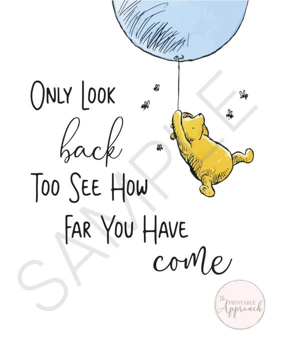 How Far You Ve Come Winnie The Pooh Digital Print Etsy