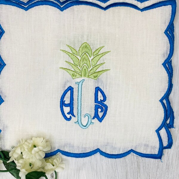 Pineapple Napkins Etsy