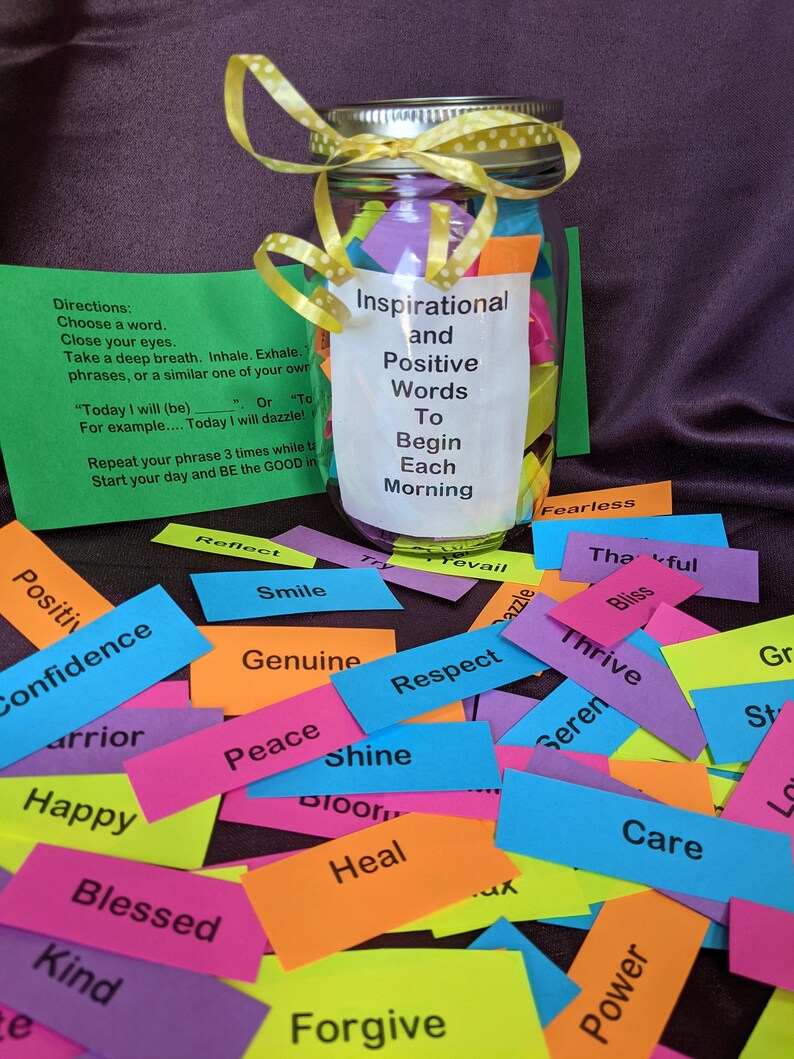 Joy Jar Encouragement Jar Power of Positivity. Inspiring Etsy