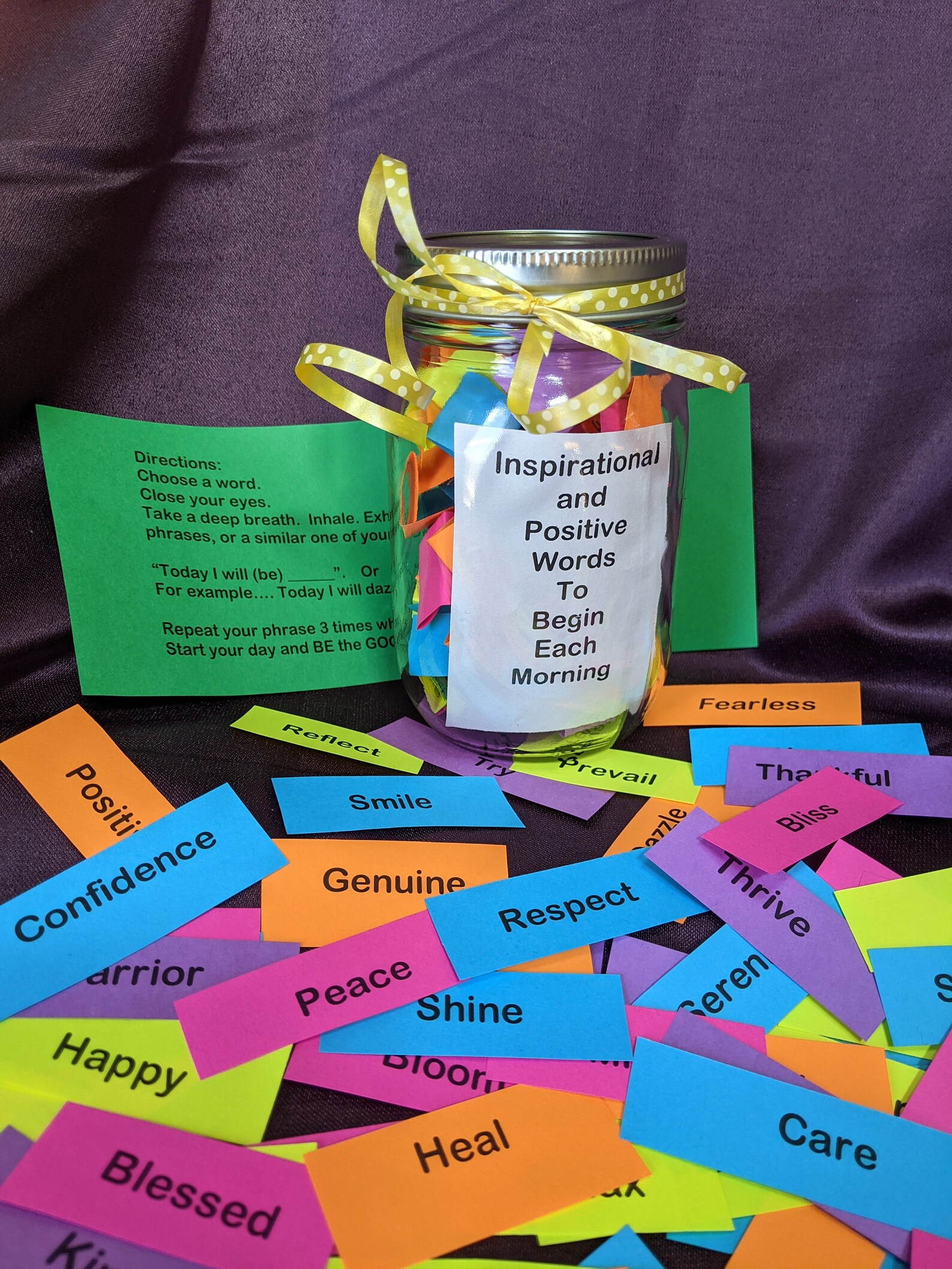 Joy Jar Encouragement Jar Power of Positivity. Inspiring Etsy