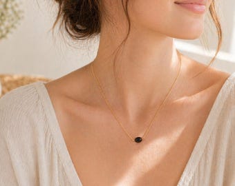 Natural Obsidian Necklace • Protective Gemstone, Stress Relief, Handmade Jewelry