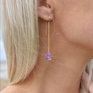 Amethyst Earrings • February Birthstone • Elegant Handmade Jewelry for Women • Mother&#39;s Day Gift