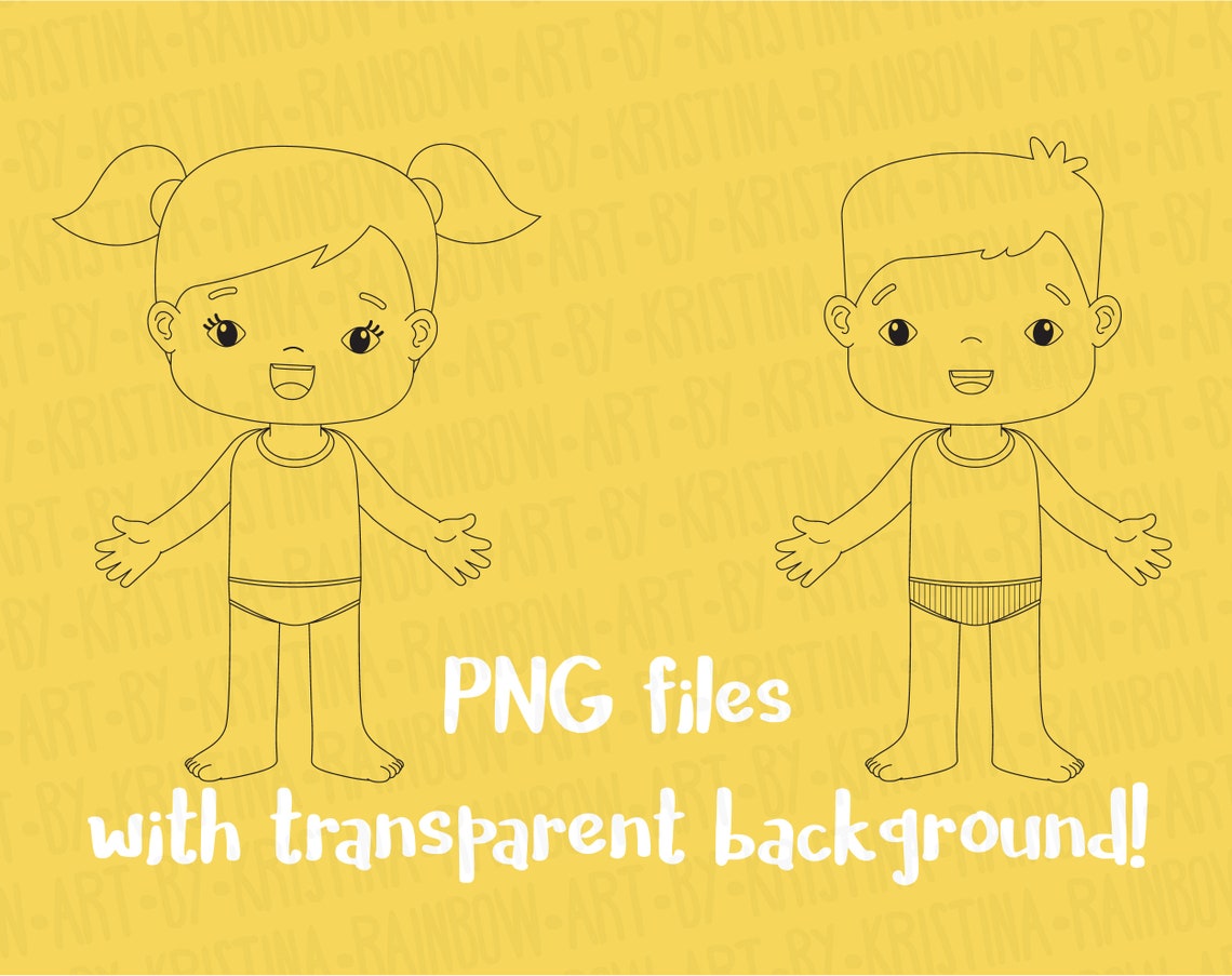 Boy and Girl Body Parts Clip Art,visual Scheme Illustration,human ...