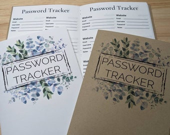 Botanical Password Tracker Logbook: Account Login Organizer