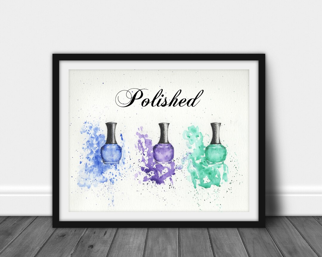 Nail Polish Printable Makeup Print Nail Polish Makeup - Etsy