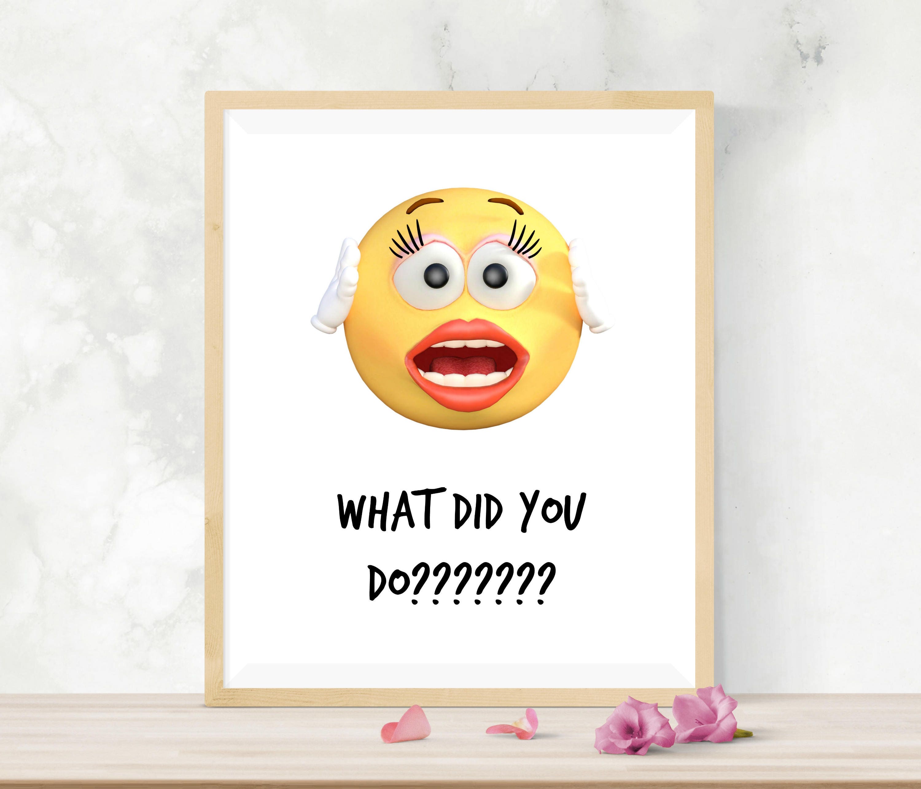 Funny Emoji Printable Art Funny Quotes Husband and Wife Etsy