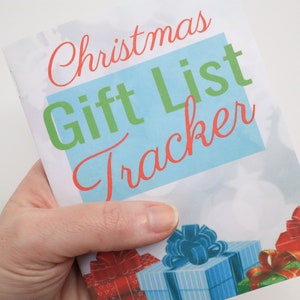 Weihnachten Geschenk Liste Tracker / Kleine Planer / Weihnachtseinkaufs Organizer / Wunschliste / Checkliste für Preis und Budgetierung
