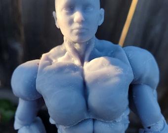 She-Hulk músculo extra buff BJD stl