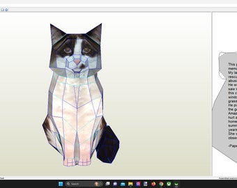 Mylea Cat DIY Papercraft Model