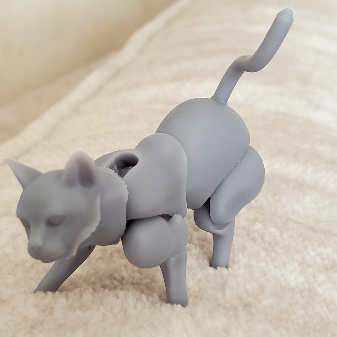 3d Printed Ball Jointed Animal Dolls Posable BJD Cat Automaton 3D