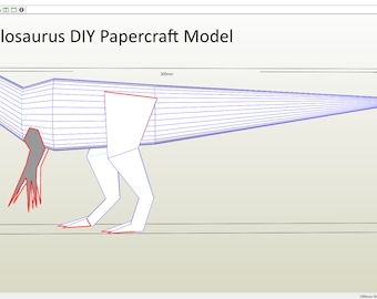 Allosaurus DIY Papercraft Model