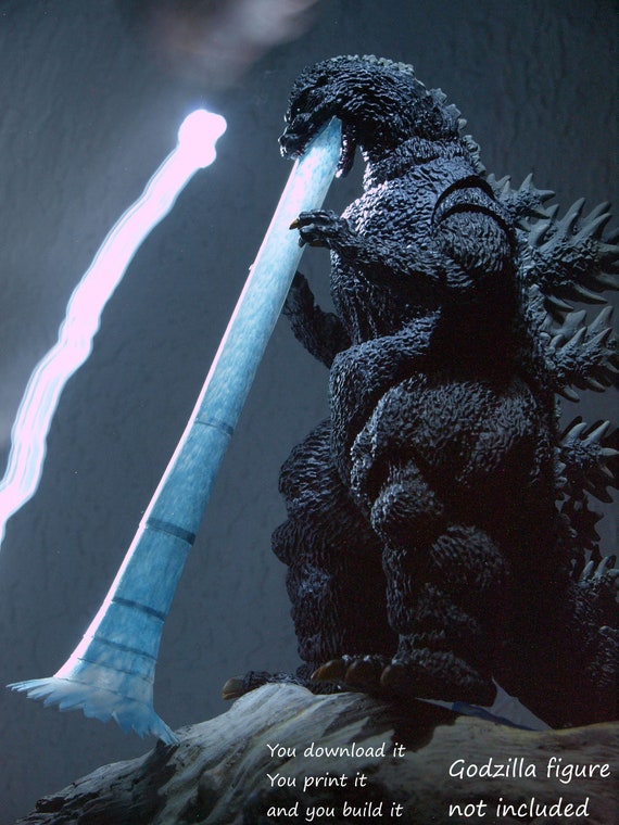 ペーパークラフト ゴジラ アトミックブレス エフェクトパーツ (青