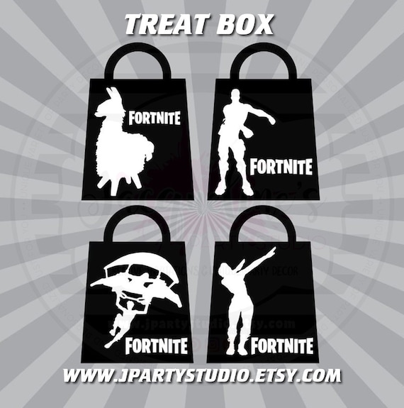 fortnite treat box fortnite inspired party fortnite party - dropbox fortnite printable