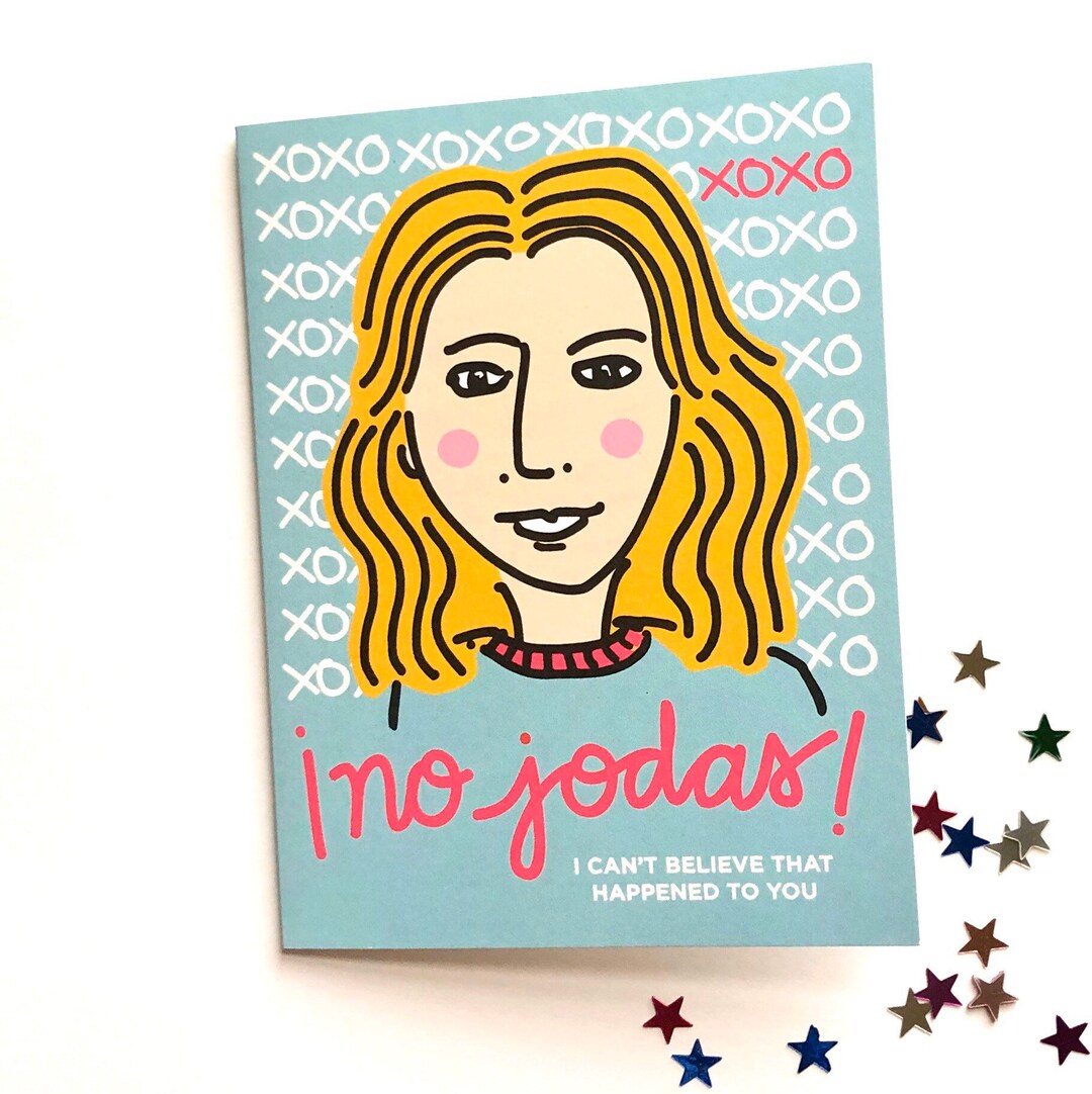 Girl Power Spanish Bilingual No Jodas Greeting Card Etsy