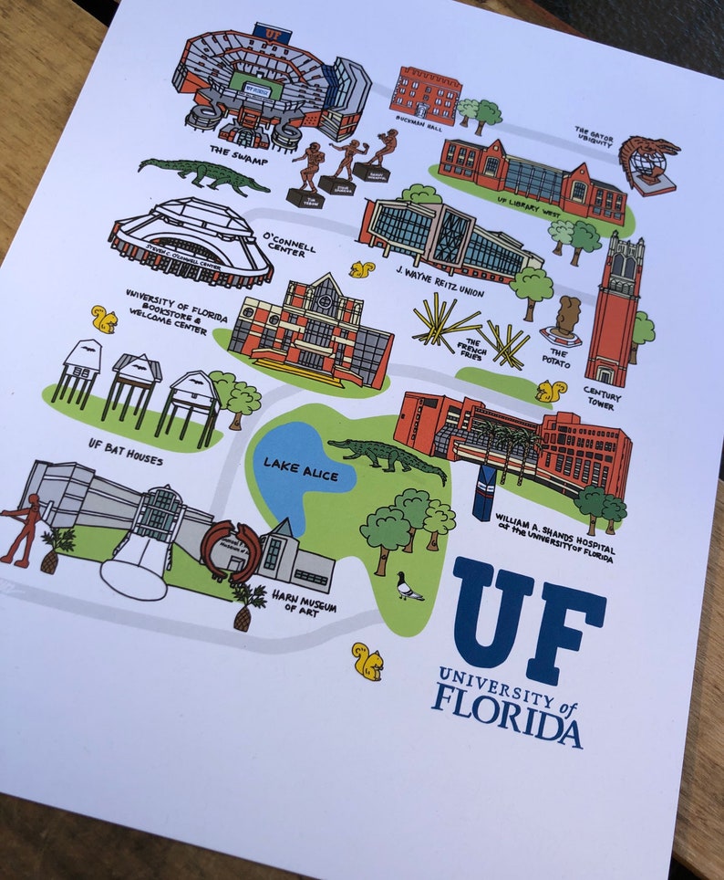 University Of Florida Campus Map Map